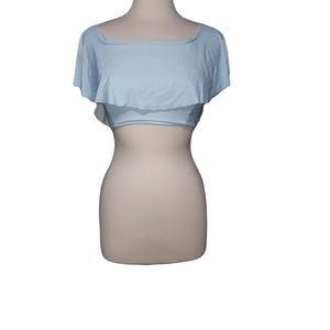 Cupshe M Bikini Top Swimsuit Blue